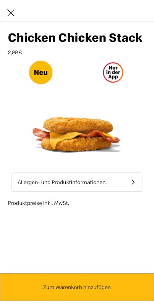 McDonald’s Chicken Chicken Stack im Test 3 chicken chicken stack mcdonalds app