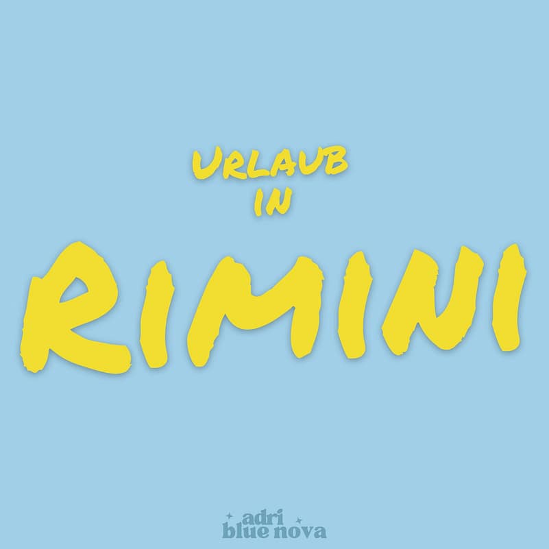 Playlist mit Musik Songs über Rimini / Urlaub an der Adria Urlaub in Rimini Playlist Cover